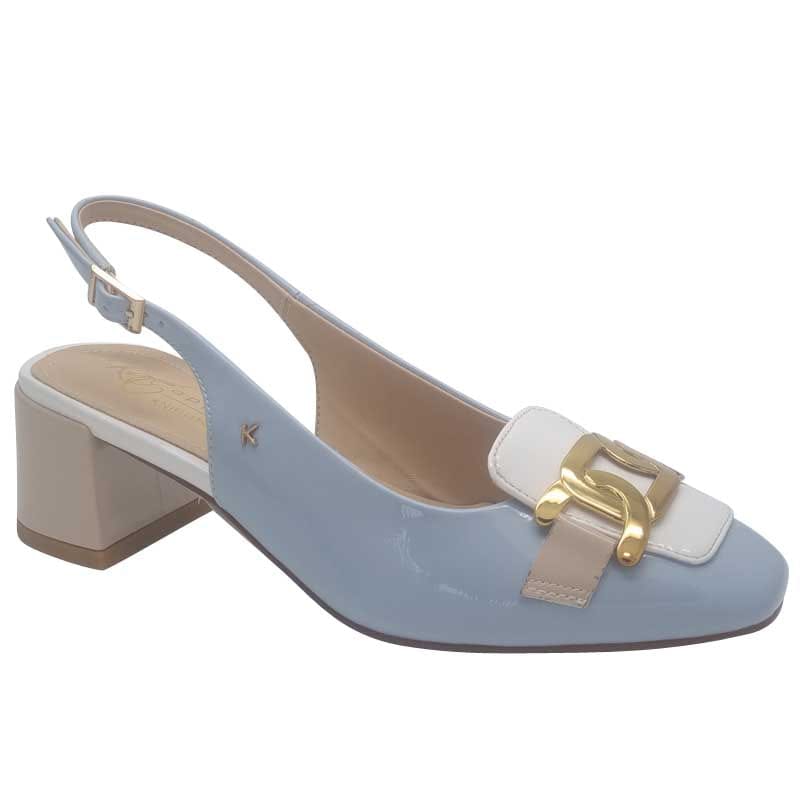 Kate Appleby Womens BLUE / 3UK Kate Appleby Womens Blue Block Heel Slingback Shoe - Bickley