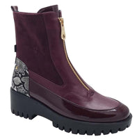 Kate Appleby Womens BURGUNDY / 3UK Kate Appleby Womens Burgundy Double Zip Ankle Boot - Laggan