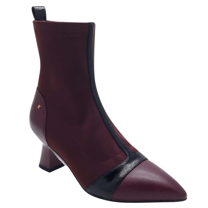 Kate Appleby Womens BURGUNDY / 3UK Kate Appleby Womens Burgundy Side Zip Socks Boot - Pymoor