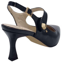 Kate Appleby Womens Kate Appleby Black Patent Strap Shoe - Parciau