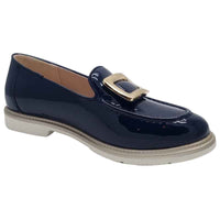 Kate Appleby Womens Kate Appleby Navy Patent Loafer - Croxton