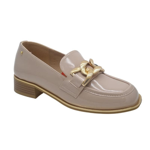Kate Appleby Womens Kate Appleby Nude Patent Loafer - Thames
