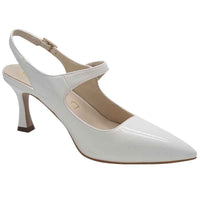 Kate Appleby Womens Kate Appleby White Patent Strap Shoe - Parciau