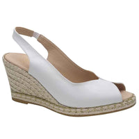 Kate Appleby Womens Kate Appleby White Wedge Sandal - Tregele