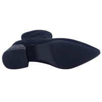 Kate Appleby Womens Kate Appleby Women Black Suede Low Heel Sock Boot -  Hackenby