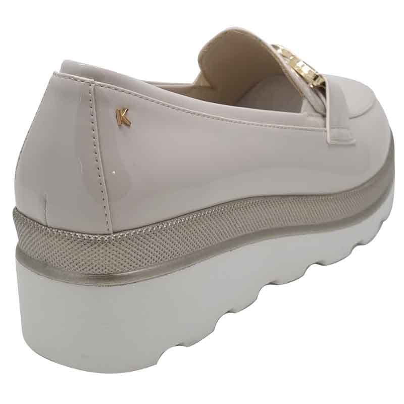Kate Appleby Womens Kate Appleby Womens Beige Patent Wedge Shoe - Bladon