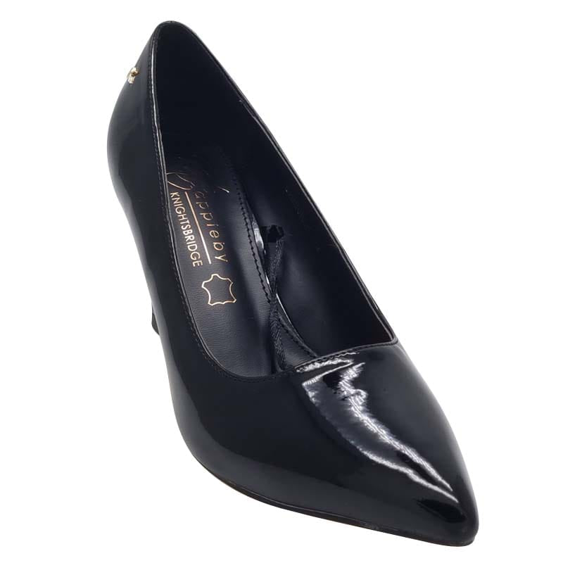 Kate Appleby Womens Kate Appleby Womens Black Copper Meatallic Court Shoe - Bamburgh