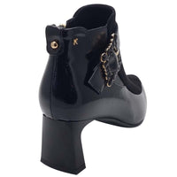 Kate Appleby Womens Kate Appleby Womens Black Low Cut Block Heel Ankle Boot - Elitisley