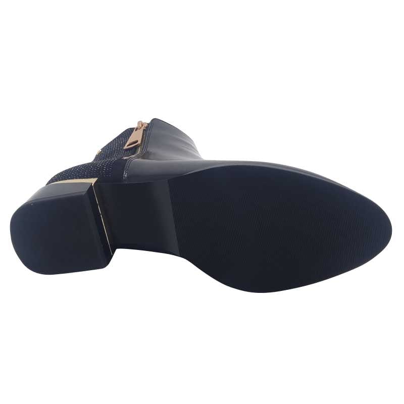 Kate Appleby Womens Kate Appleby Womens Black Patent Low Heel Ankle Boot - Forfar