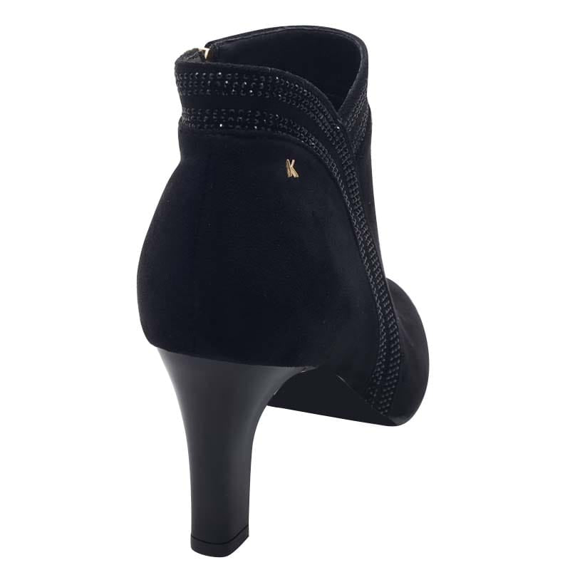 Kate Appleby Womens Kate Appleby Womens Black Suede High Heel Ankle Boot - Peakirk