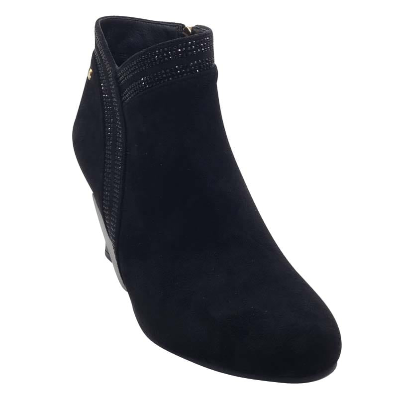 Kate Appleby Womens Kate Appleby Womens Black Suede High Heel Ankle Boot - Peakirk