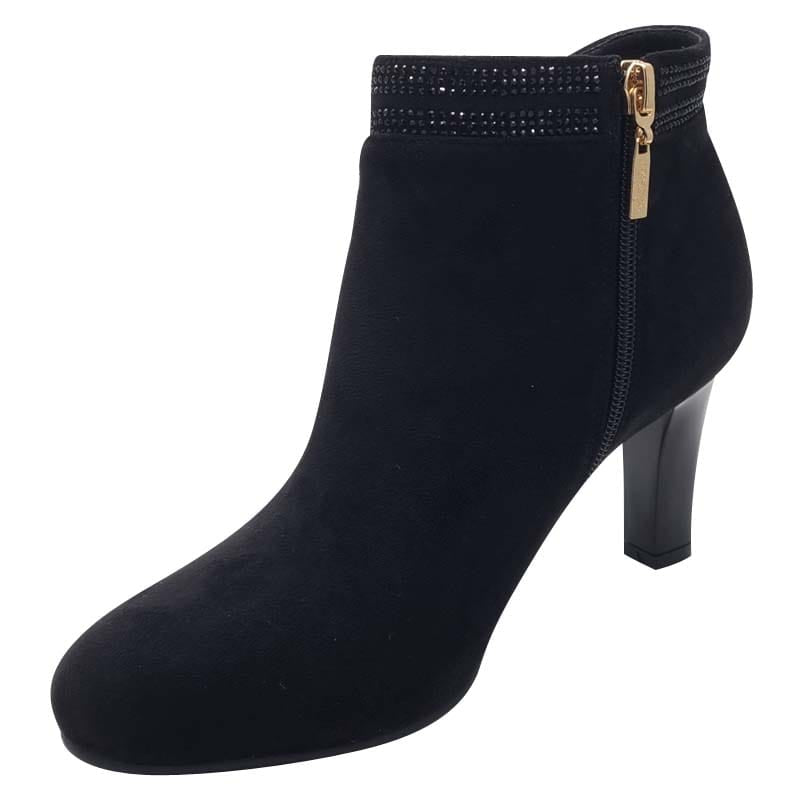 Kate Appleby Womens Kate Appleby Womens Black Suede High Heel Ankle Boot - Peakirk