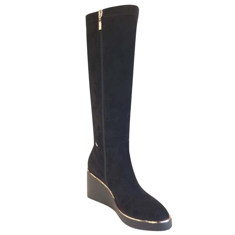 Kate Appleby Womens Kate Appleby Womens Black Wedge Knee Boot - Kanra