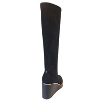 Kate Appleby Womens Kate Appleby Womens Black Wedge Knee Boot - Kanra