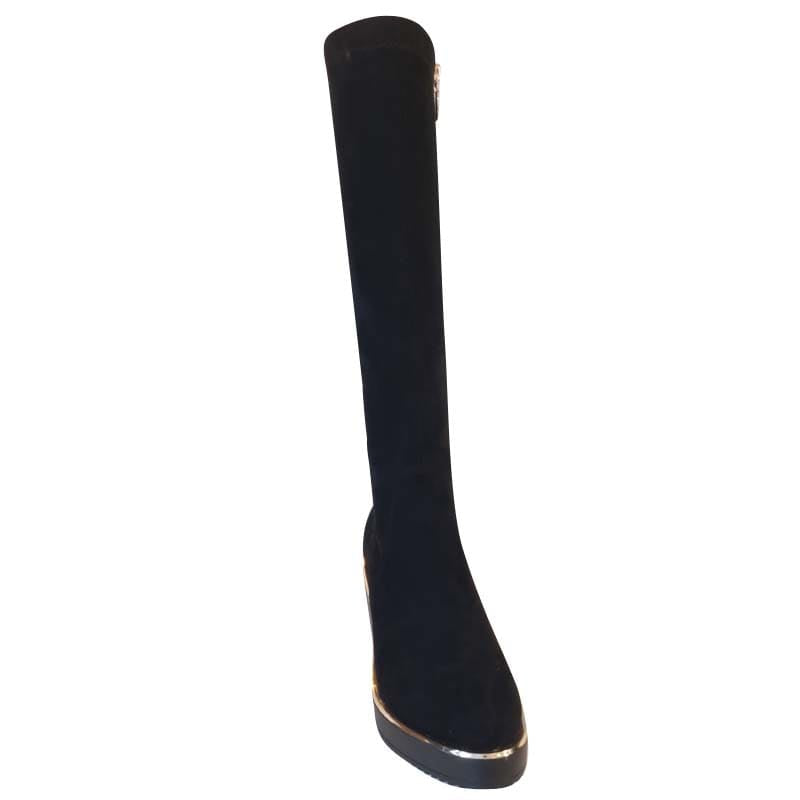 Kate Appleby Womens Kate Appleby Womens Black Wedge Knee Boot - Kanra