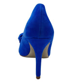 Kate Appleby Womens Kate Appleby Womens Blue Suede Finish Bow Detail Court Shoe - Silsden