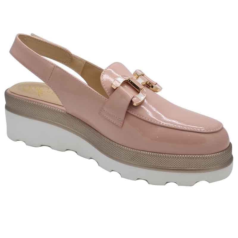 Kate Appleby Womens Kate Appleby Womens Blush Pink Low Wedge Slingback Shoe - Hawkfield