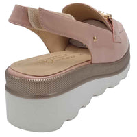 Kate Appleby Womens Kate Appleby Womens Blush Pink Low Wedge Slingback Shoe - Hawkfield