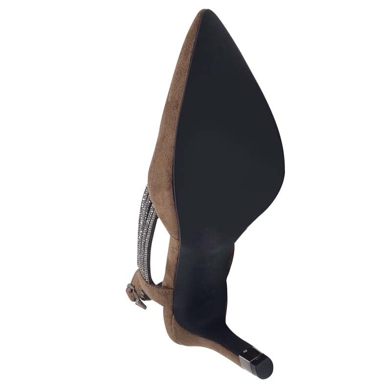 Kate Appleby Womens Kate Appleby Womens Brown Sling Back Diamante Strap Shoe - Wishaw