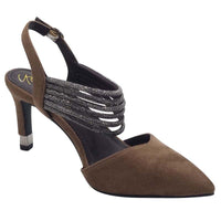 Kate Appleby Womens Kate Appleby Womens Brown Sling Back Diamante Strap Shoe - Wishaw