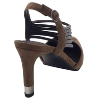 Kate Appleby Womens Kate Appleby Womens Brown Sling Back Diamante Strap Shoe - Wishaw