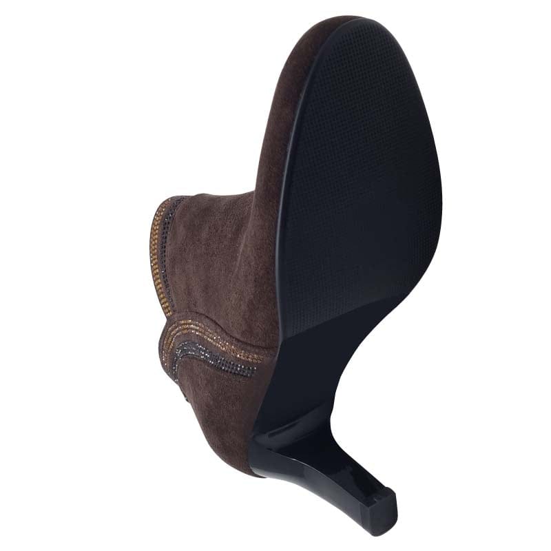 Kate Appleby Womens Kate Appleby Womens Brown Suede High Heel Ankle Boot - Peakirk
