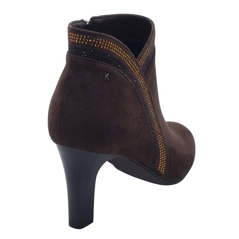 Kate Appleby Womens Kate Appleby Womens Brown Suede High Heel Ankle Boot - Peakirk