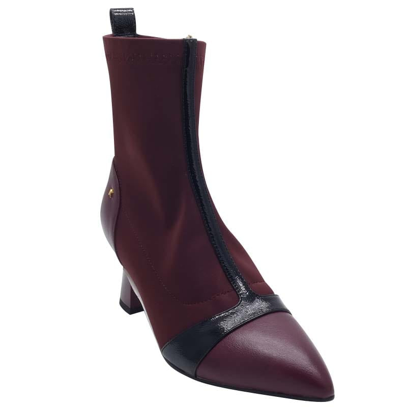 Kate Appleby Womens Kate Appleby Womens Burgundy Side Zip Socks Boot - Pymoor