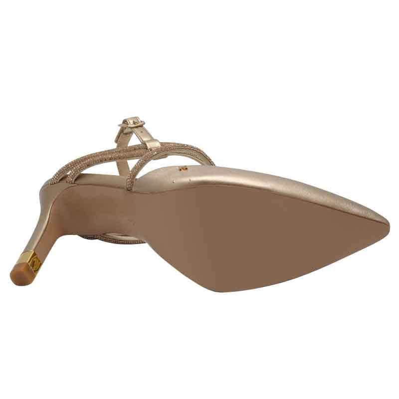 Kate Appleby Womens Kate Appleby Womens Gold Sling Back Strap High Heel - Hursley