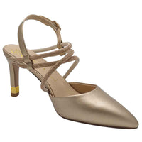 Kate Appleby Womens Kate Appleby Womens Gold Sling Back Strap High Heel - Hursley