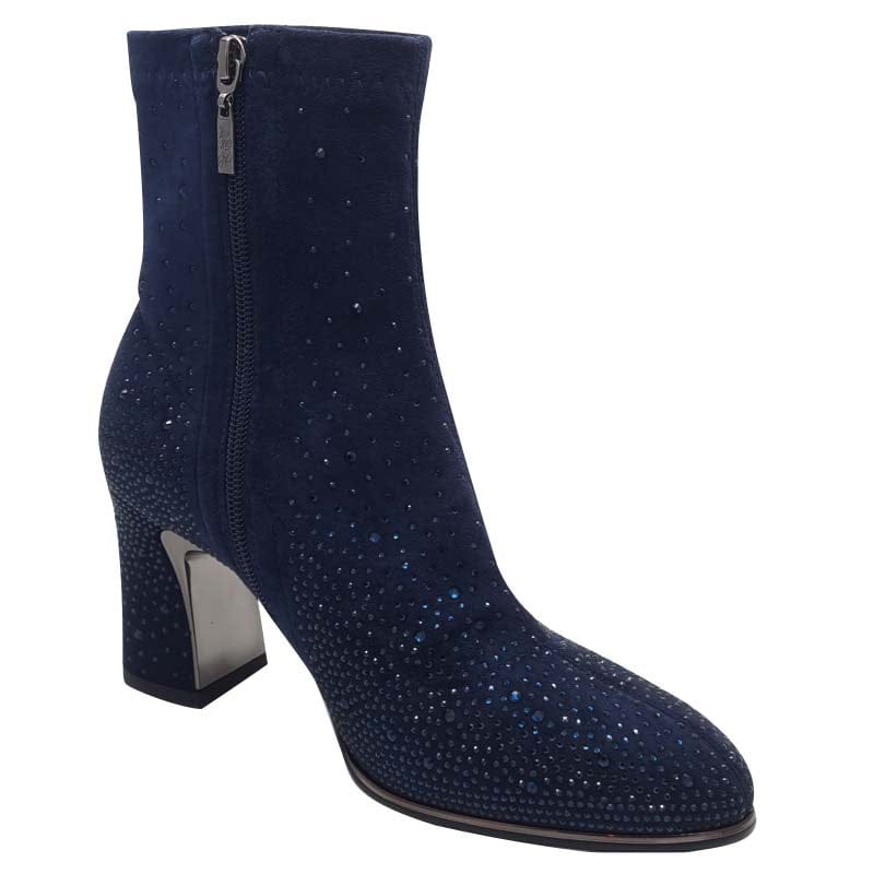 Kate Appleby Womens Kate Appleby Womens Navy Block Heel Sock Boot - Kenneth