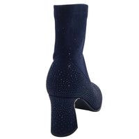 Kate Appleby Womens Kate Appleby Womens Navy Block Heel Sock Boot - Kenneth