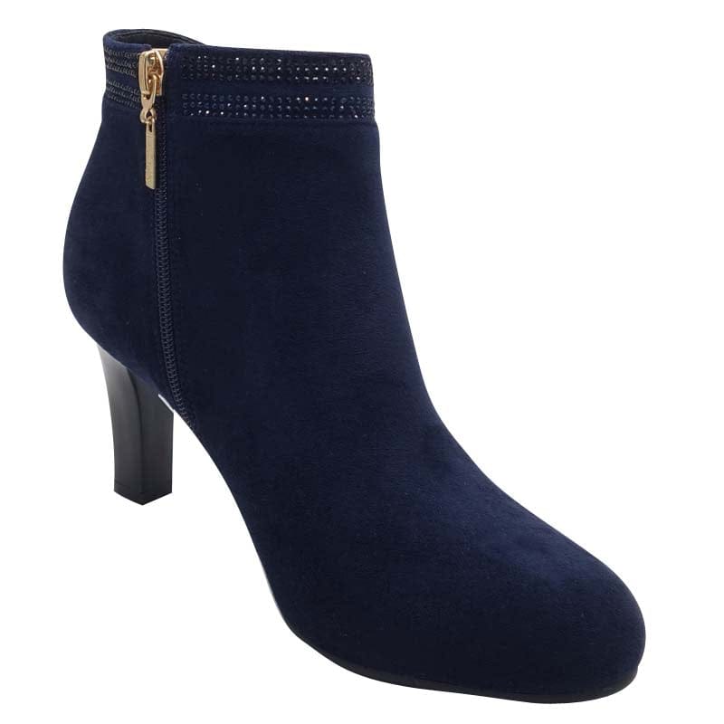 Kate Appleby Womens Kate Appleby Womens Navy Suede High Heel Ankle Boot - Peakirk