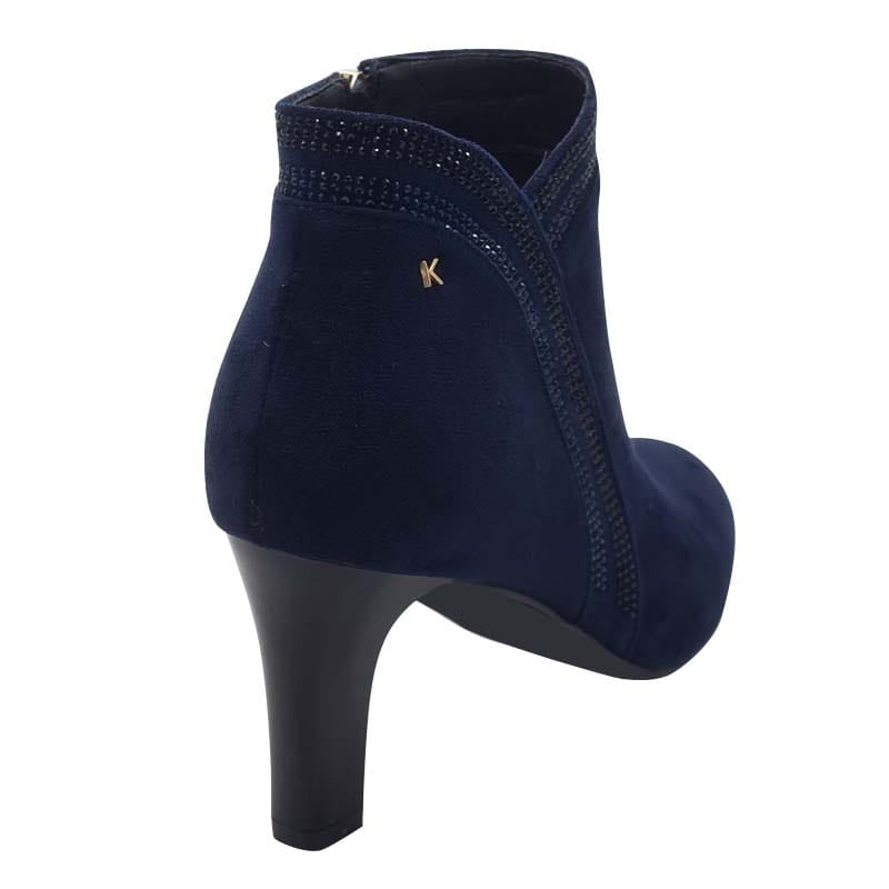 Kate Appleby Womens Kate Appleby Womens Navy Suede High Heel Ankle Boot - Peakirk