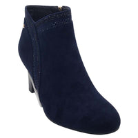 Kate Appleby Womens Kate Appleby Womens Navy Suede High Heel Ankle Boot - Peakirk