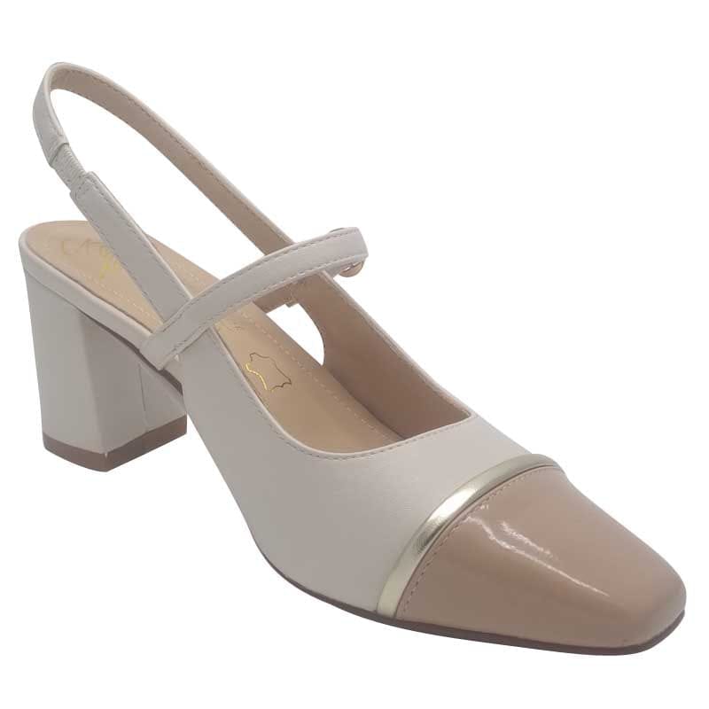 Kate Appleby Womens Kate Appleby Womens Nude Block Heel Slingback Shoe - Flowton