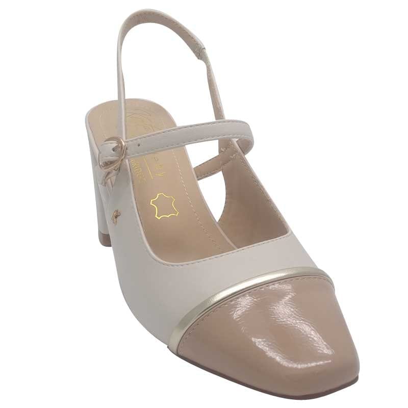 Kate Appleby Womens Kate Appleby Womens Nude Block Heel Slingback Shoe - Flowton
