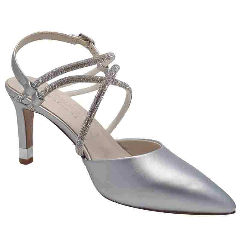 Kate Appleby Womens Kate Appleby Womens Silver Sling Back Strap High Heel - Hursley