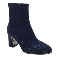Kate Appleby Womens NAVY / 3UK Kate Appleby Womens Navy Block Heel Sock Boot - Kenneth