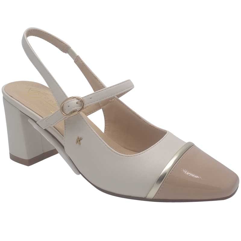 Kate Appleby Womens NUDE / 3UK Kate Appleby Womens Nude Block Heel Slingback Shoe - Flowton