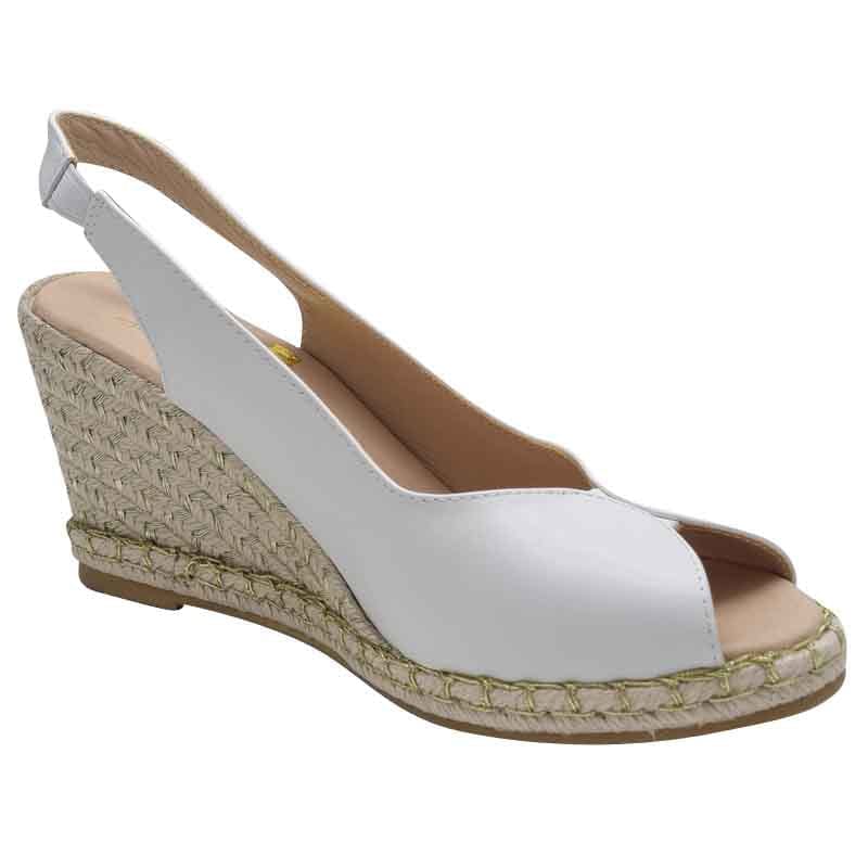Kate Appleby Womens WHITE / 3UK Kate Appleby White Wedge Sandal - Tregele