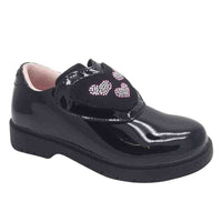 Lelli Kelly Kids BLACK / 10UK Lellikelly Girls Black Eloise School Shoe - LK8944