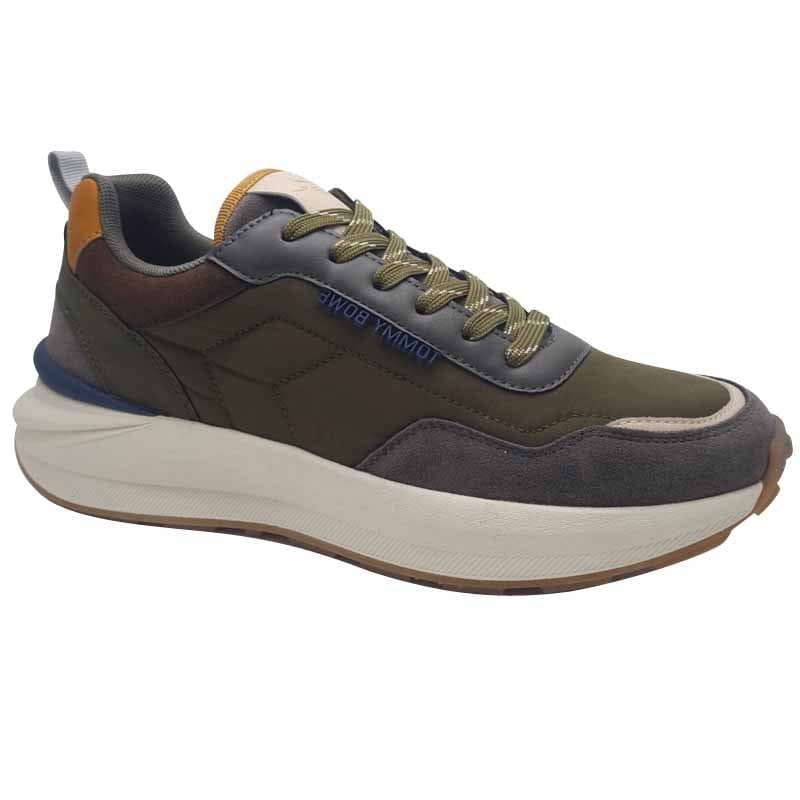 Lloyd & Pryce Mens GREEN / 7UK Tommy Bowe Mens Green Lace Up Trainer By Lloyd & Pryce - Thirteen