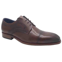 Lloyd & Pryce Mens MAHOGANY / 7UK Tommy Bowe Mens Lace-Up Mahogany Leather Shoe - Witbank