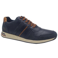 Lloyd & Pryce Mens NAVY / 7UK Tommy Bowe Mens Laced Navy Leather Shoe By Lloyd & Pryce - Skelton