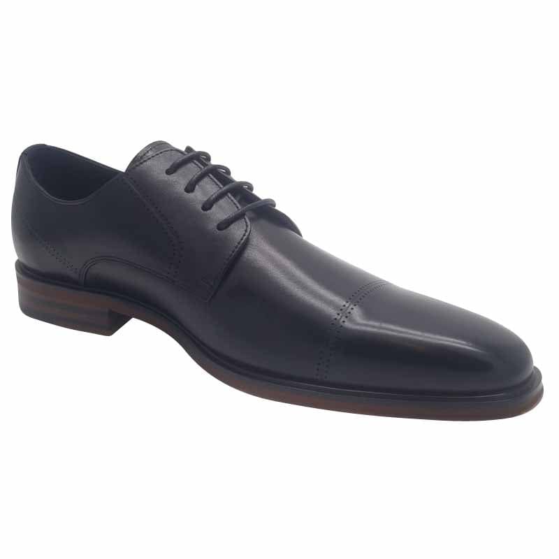 Lloyd & Pryce Mens Tommy Bowe Bootmakers Mens Black Leather Dress Shoe - Skiv