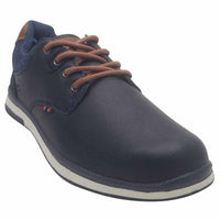 Lloyd & Pryce Mens Tommy Bowe Mens Lace Up Navy Trainer By Lloyd & Pryce - Burger
