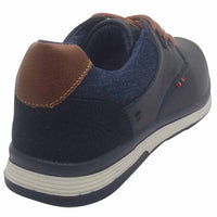 Lloyd & Pryce Mens Tommy Bowe Mens Lace Up Navy Trainer By Lloyd & Pryce - Burger
