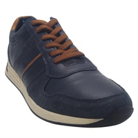 Lloyd & Pryce Mens Tommy Bowe Mens Laced Navy Leather Shoe By Lloyd & Pryce - Skelton