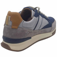 Lloyd & Pryce Mens Tommy Bowe Mens Navy Lace Up Trainer By Lloyd & Pryce -  Paisami